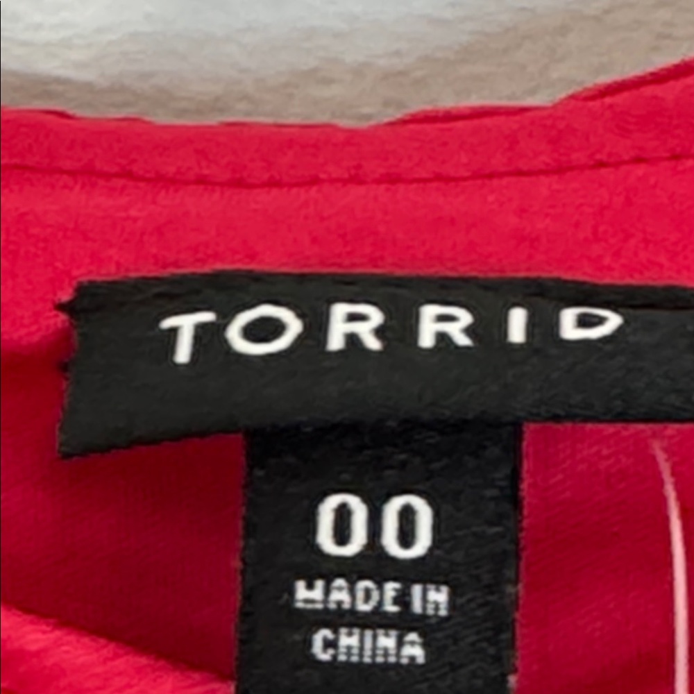 torrid Red Off-Shoulder Ruffle Tank Top - Picture 12 of 12
